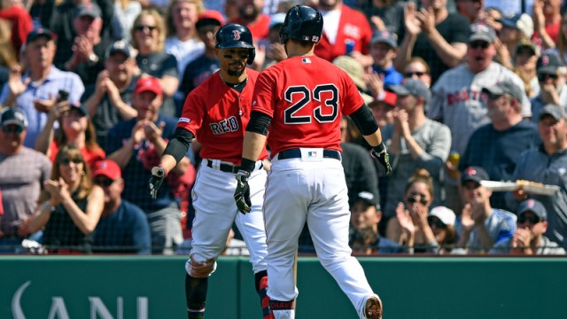 Red Sox 2B Michael Chavis, Red Sox OF Mookie Betts