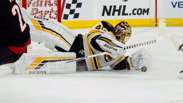 Boston Bruins Goalie Tuukka Rask