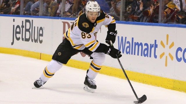 Boston Bruins winger Karson Kuhlman