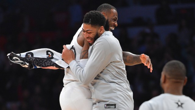 Los Angeles Lakers' LeBron James And Anthony Davis