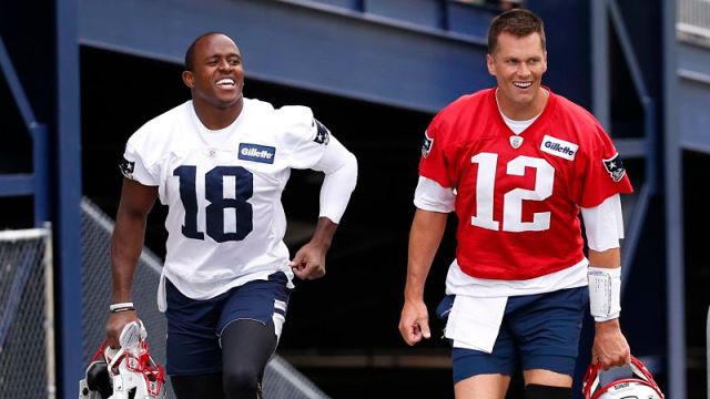 New England Patriots wide receiver Matthew Slater and quarterback Tom Brady