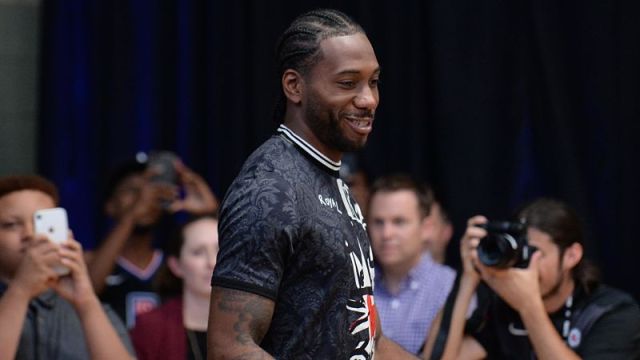 Los Angeles Clippers newly signed player Kawhi Leonard