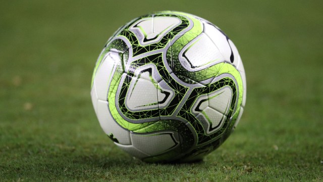 general view of a soccer ball