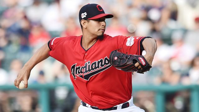 Cleveland Indians starting pitcher Carlos Carrasco