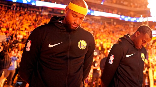 NBA center DeMarcus Cousins (left)