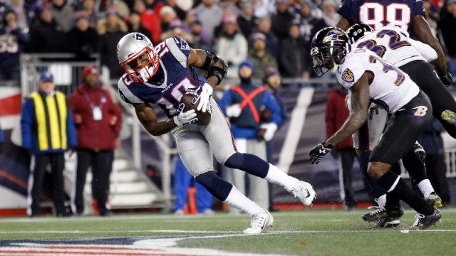 Former New England Patriots wide receiver Malcolm Mitchell (19)