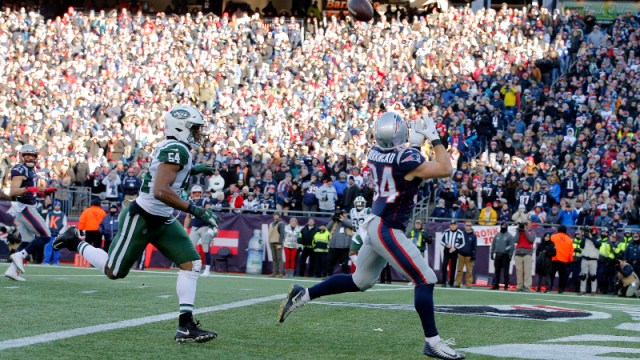 New England Patriots running back Rex Burkhead (34)
