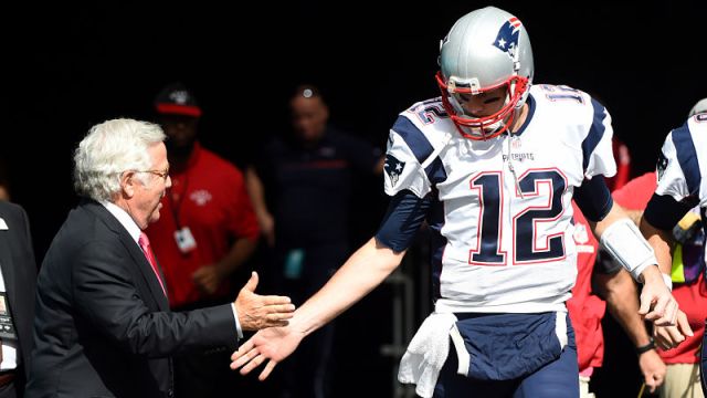 New England Patriots owner Robert Kraft and quarterback Tom Brady