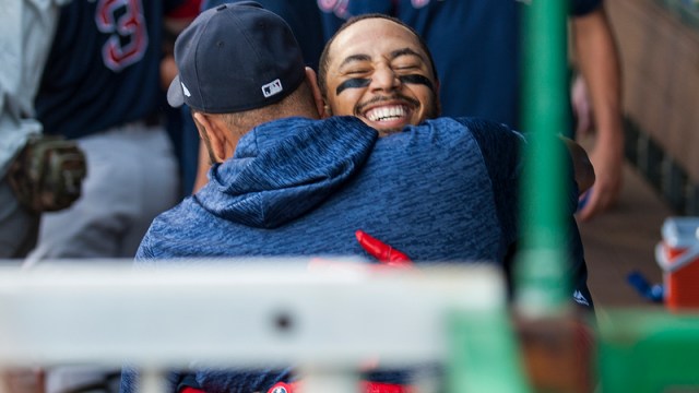 Red Sox pitcher Eduardo Rodriguez, Red Sox outfielder Mookie Betts