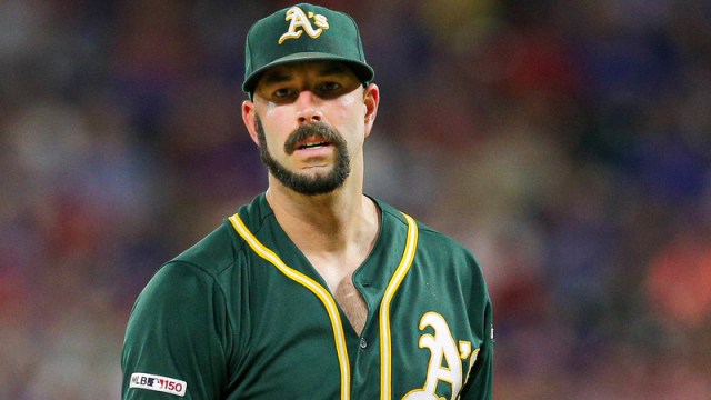Oakland Athletics Starting Pitcher Mike Fiers