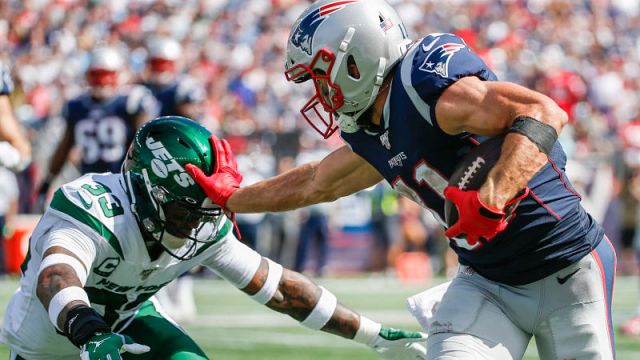 New York Jets safety Jamal Adams and New England Patriots wide receiver Julian Edelman