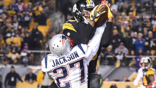 Patriots cornerback JC Jackson, Steelers receiver Juju Smith-Schuster