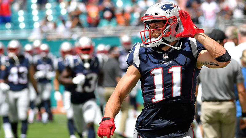 Patriots receiver Julian Edelman leaves with chest injury - The