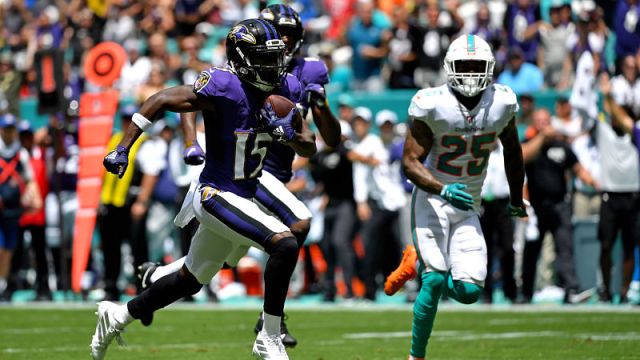 Baltimore Ravens wide receiver Marquise Brown