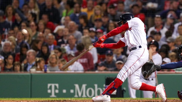 Boston Red Sox right fielder Mookie Betts (50)