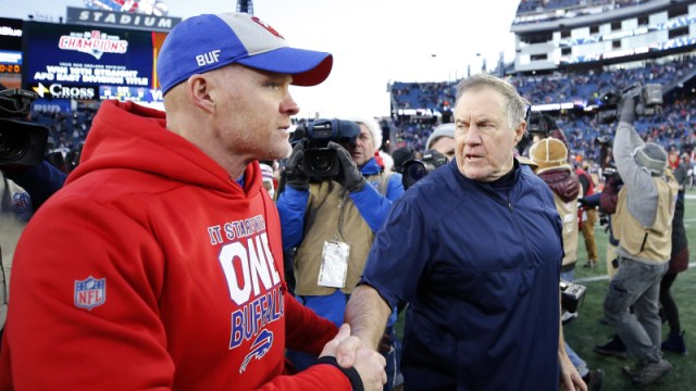 Buffalo Bills coach Sean McDermott and New England Patriots coachBill Belichick