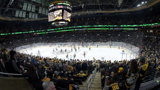 Boston Bruins fans at TD Garden