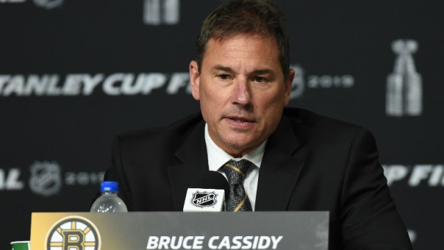 Boston Bruins head coach Bruce Cassidy