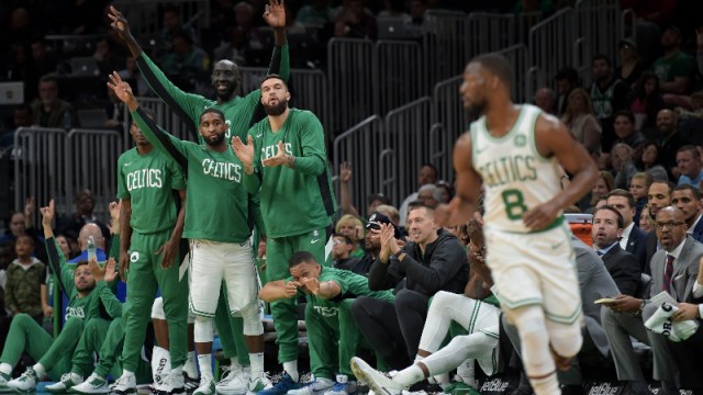 Boston Celtics bench