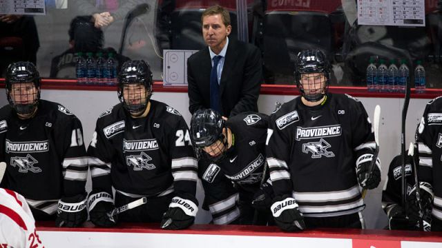 Providence Hockey head coach Nate Leaman