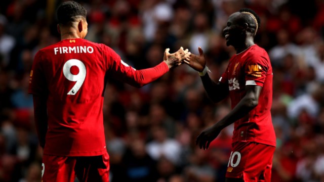 Liverpool forwards Roberto Firmino and Sadio Mane