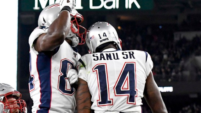 Patriots tight end Ben Watson, wide receiver Mohamed Sanu
