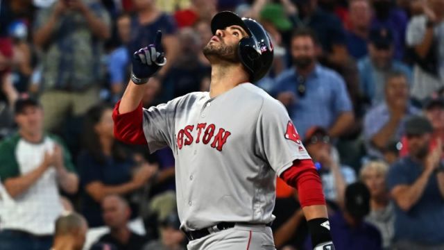 Boston Red Sox outfielder and designated hitter JD Martinez