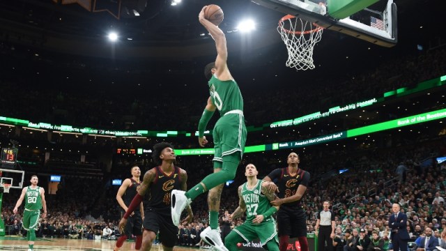 Boston Celtics forward Jayson Tatum (0)