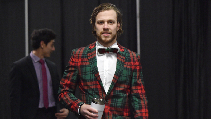 David Pastrnak talks suits and how he loves beating Toronto