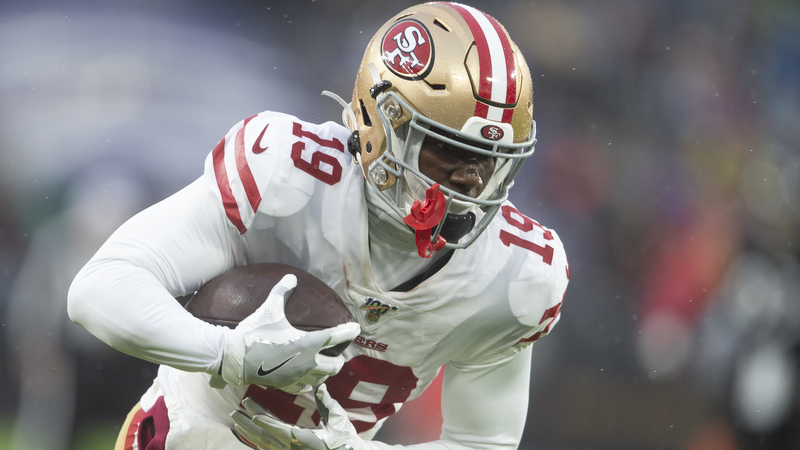 Watch: 49ers' Deebo Samuel mimics Lamar Jackson celebration after