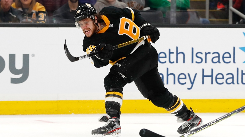 David Pastrnak Uses Happy Gilmore Hockey Stick Putter in NHL Skills  Competition
