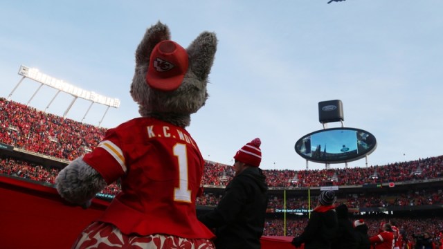 Kansas City Chiefs Mascot K.C. Wolf