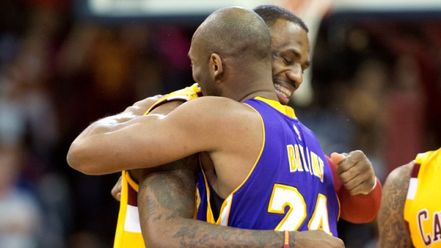 NBA Stars LeBron James And Kobe Bryant