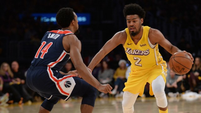Los Angeles Lakers point guard Quinn Cook