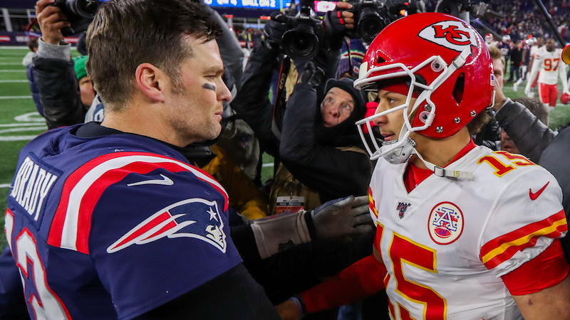 Tom Brady sees baseball background in Patrick Mahomes