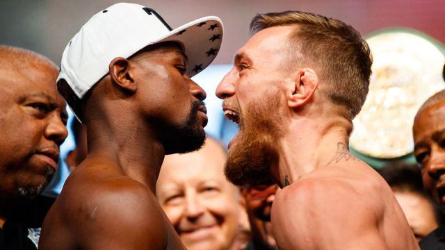 UFC fighter Conor McGregor and retired boxer Floyd Mayweather