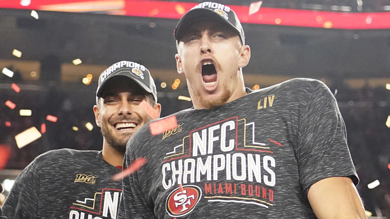 George Kittle Makes Hilarious Fashion Statement After 49ers' NFCCG Win 