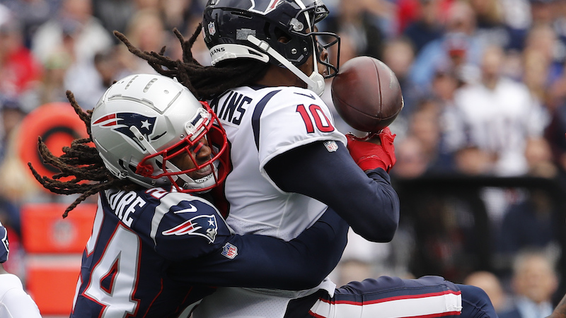 Patriots corner Stephon Gilmore gets best of Cardinals DeAndre Hopkins