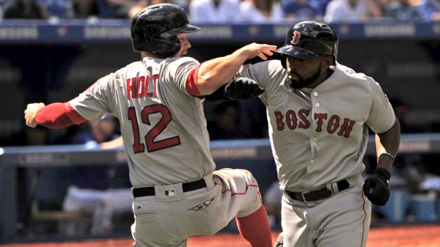 Boston Red Sox outfielder Jackie Bradley Jr. and Milwaukee Brewers utility player Brock Holt