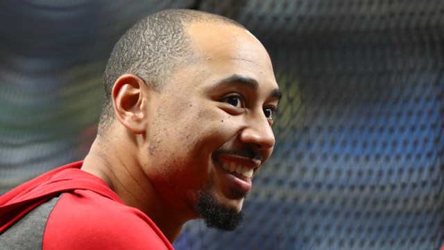 Former Boston Red Sox outfielder Mookie Betts