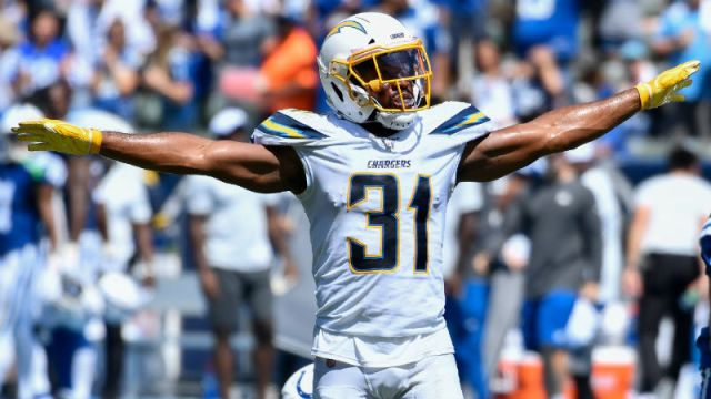 Los Angeles Chargers defensive back Adrian Phillips