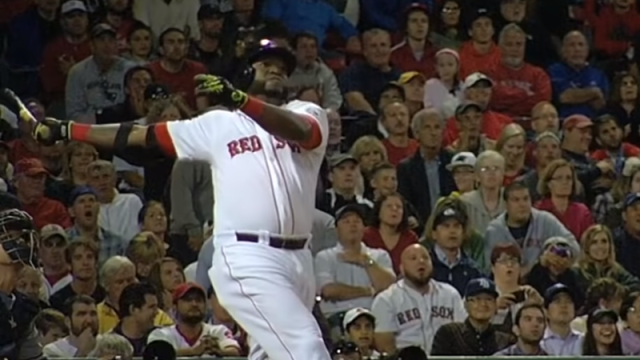 Boston Red Sox designated hitter David Ortiz