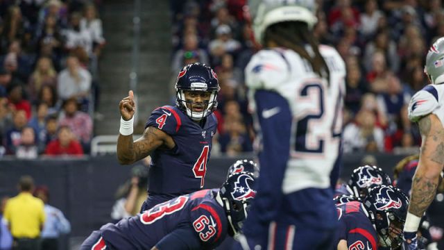 Houston Texans quarterback Deshaun Watson and New England Patriots cornerback Stephon Gilmore