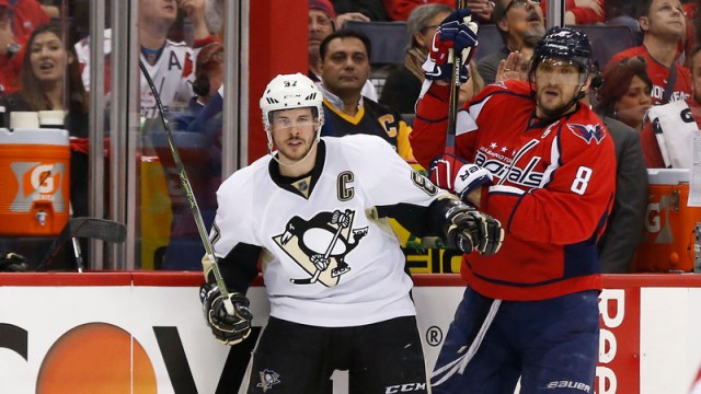 Pittsburgh Penguins' Sidney Crosby And Washington Capitals' Alex Ovechkin