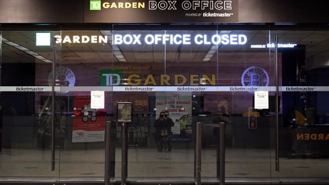 A general view of the TD Garden box office