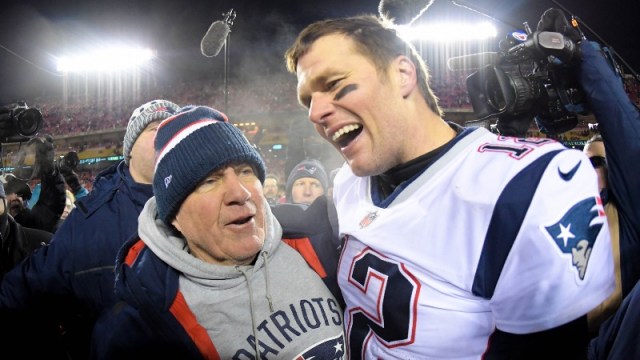 New England Patriots Tom Brady, Bill Belichick