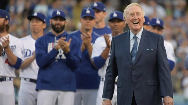 Former Los Angeles Dodgers Broadcaster Vin Scully