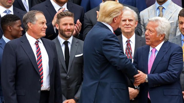 President Donald Trump and New England Patriots owner Robert Kraft