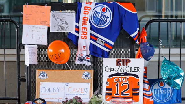 Edmonton Oilers Colby Cave Memorial