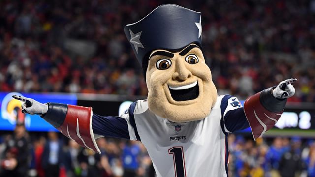 New England Patriots mascot Pat Patriot